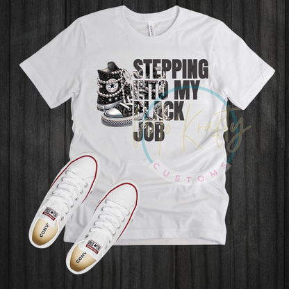 sneakers and pearls t-shirt mockups