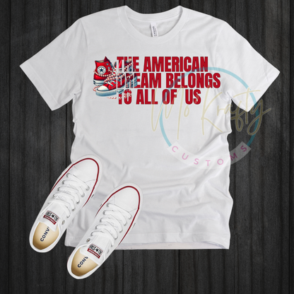 sneakers and pearls t-shirt mockups