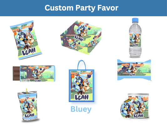 BLUEY CUSOMIZABLE PARTY FAVOR TEMPLATES