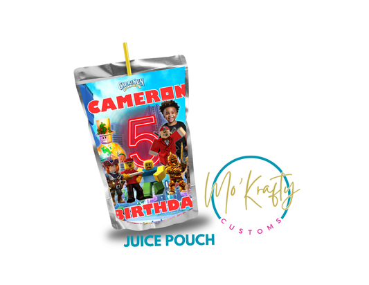 ROBLOX EDITABLE JUICE POUCH LABEL