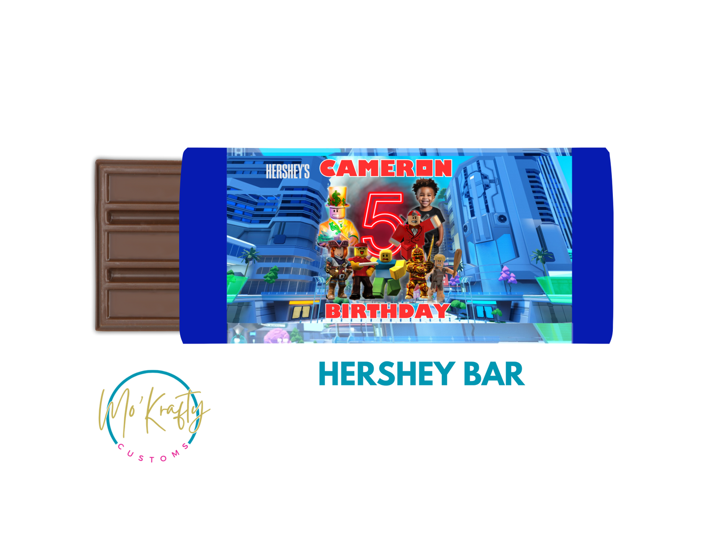 Customizable Roblox Hershey Bar Wrapper